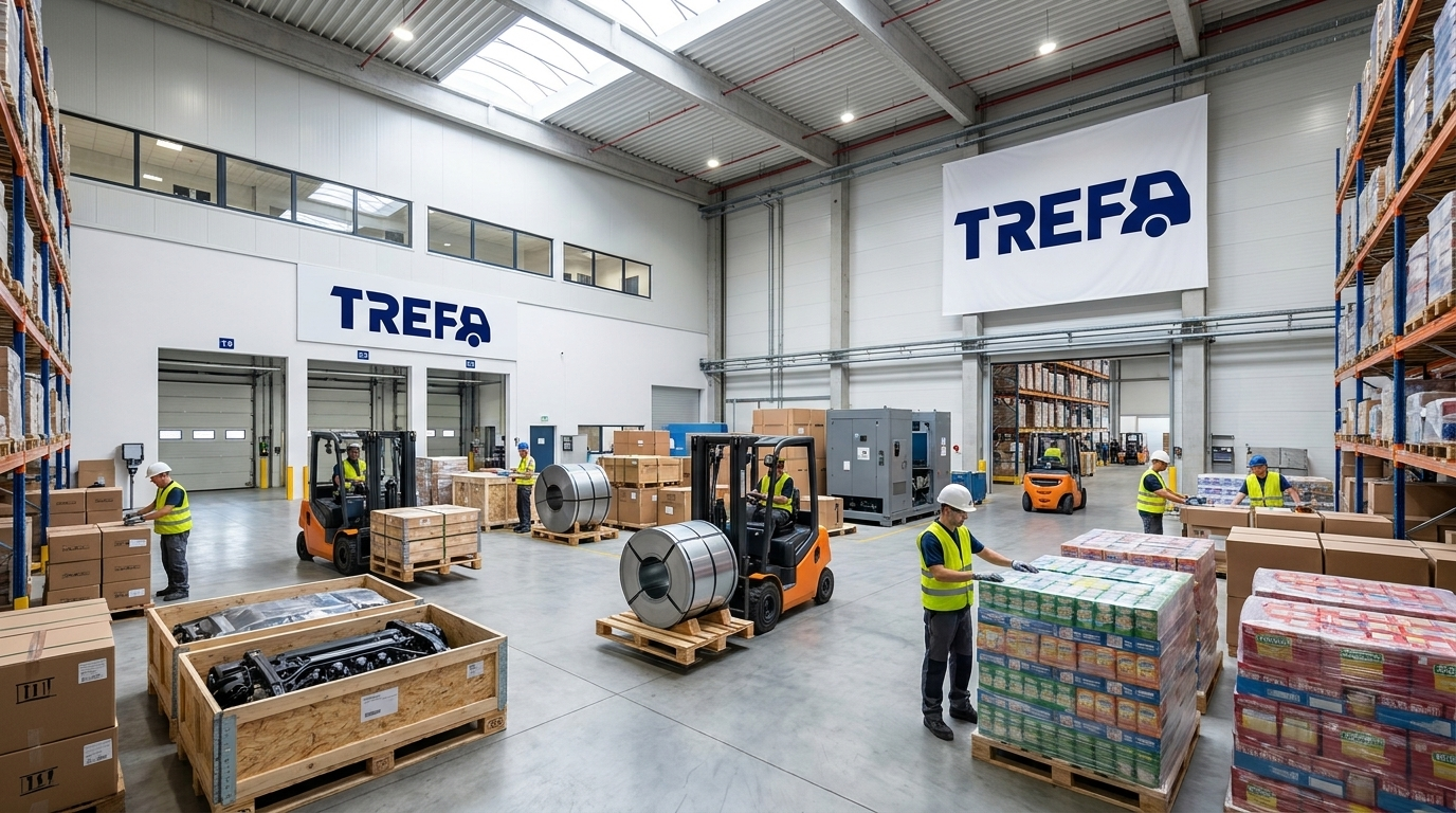 Centro de distribuci&oacute;n TREFA con carga diversa